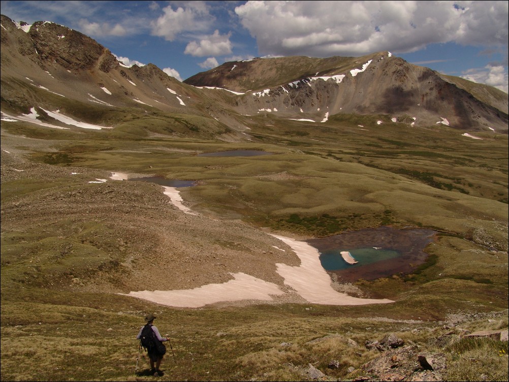 Ethan down into the basin